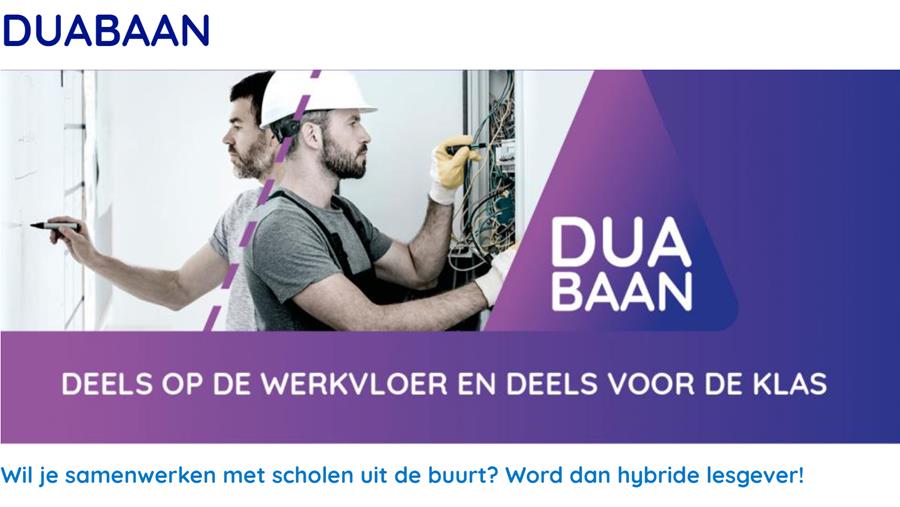 De vakman tijdelijk voor de klas